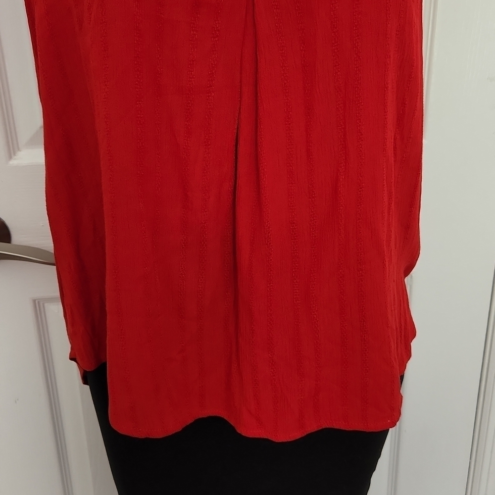 Universal Thread Red Ruffled Shirt - Picture 4 of 12